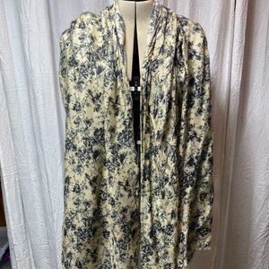 Saint + Sofia Scarf - Beige with black